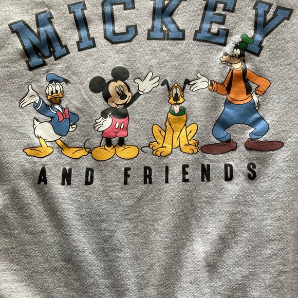 Disney Other - Disney Mickey and Friends Heather Gray Tee